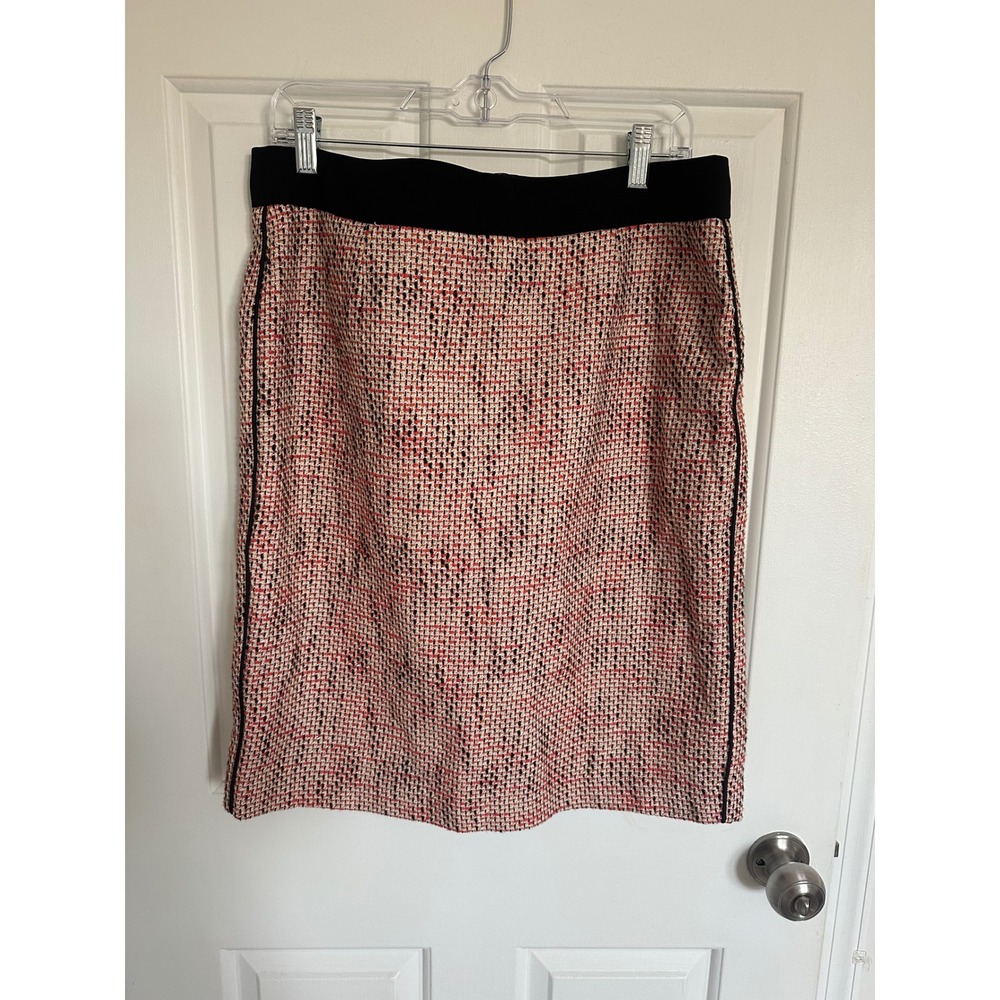 Banana Republic Tweed Pencil Skirt Knee Length Business Casual Women's Size 12 T